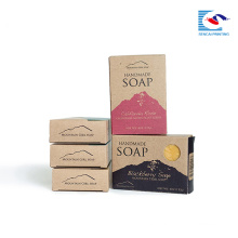 Custom Printed Folding box for perfume soaps Handmade wedding gift soap packaging box with custom logo printed